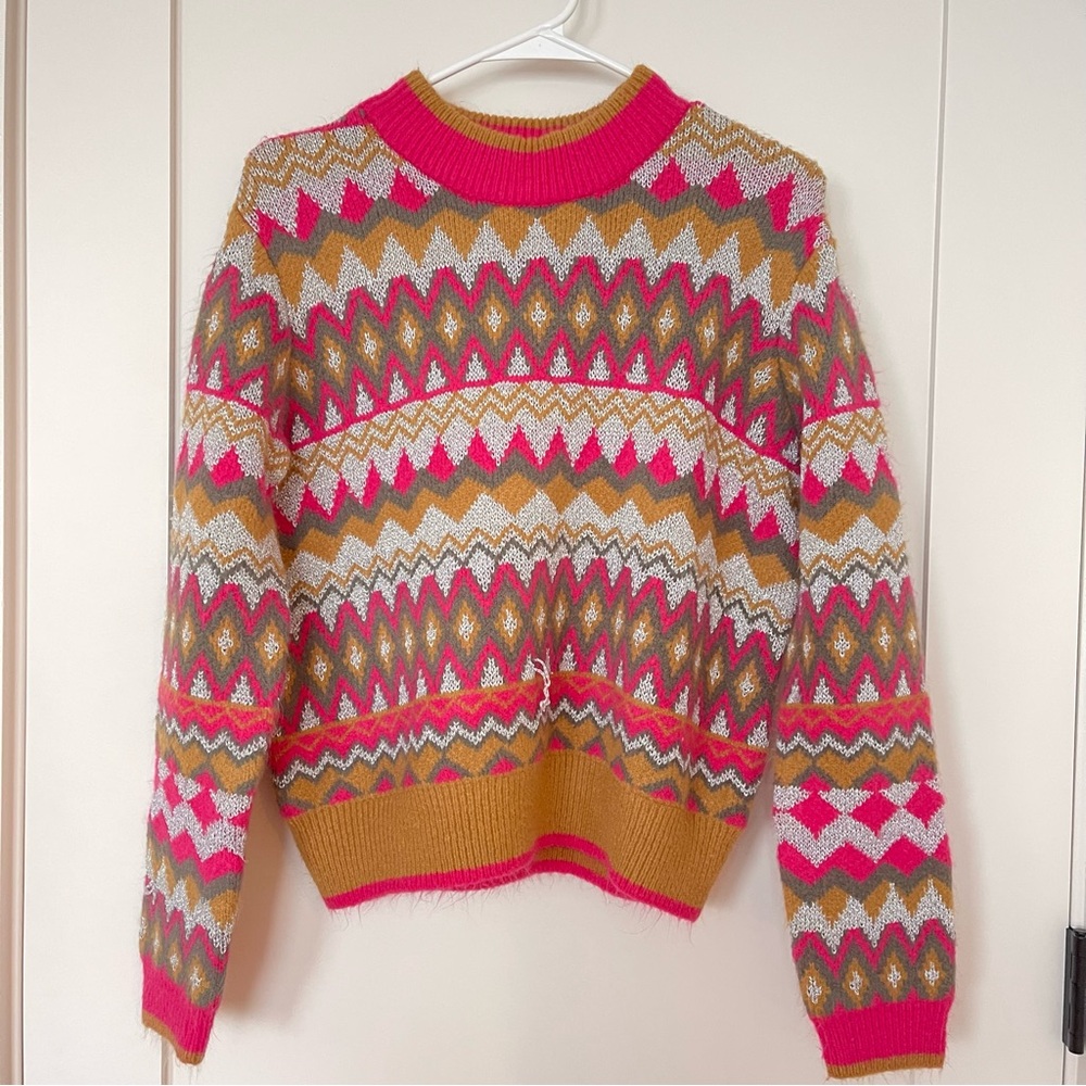 Marc New York / Andrew Marc Women’s Vibrant Crew Neck Sweater, Size M